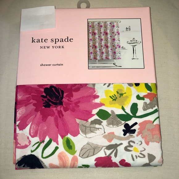 kate spade Bath Nwt Kate Spade Shower Curtain Dahlia Poshmark